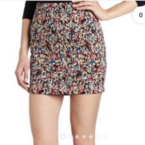 BCBGeneration Pull On Mini  Skirt Multicolour Abstract Pattern